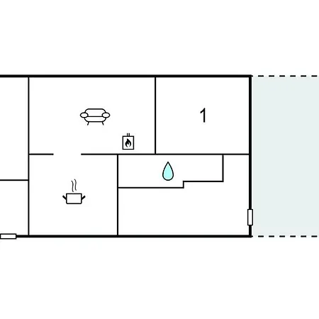 Hébergement de vacances 2 Bedroom Awesome In *